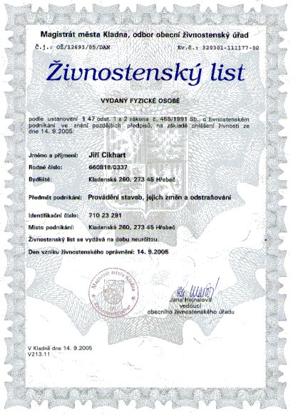 Živnostenský list